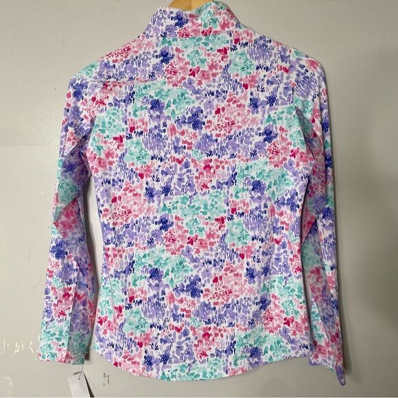 IBKUL Golf Long Sleeve Quarter Zip Mock Shirt Size‎ XS - Picture 2 of 7